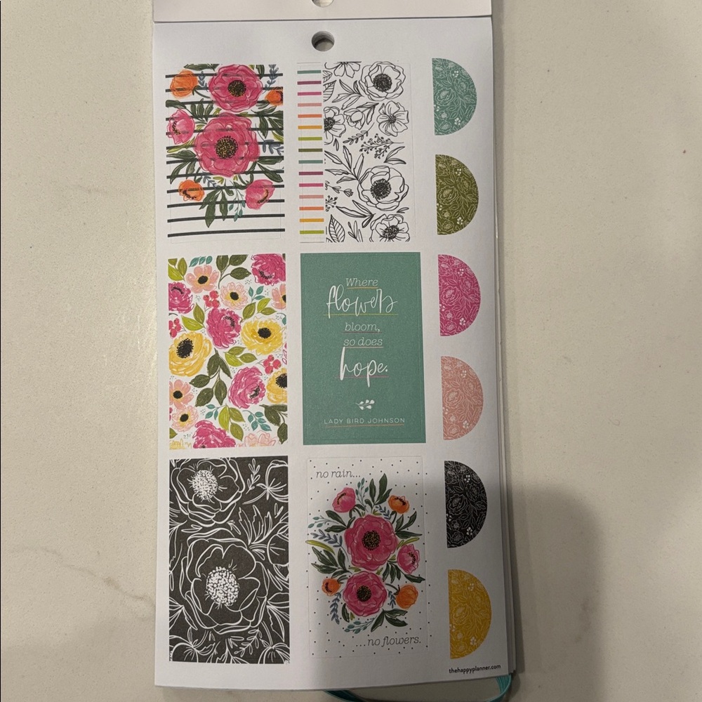 Happy Planner Brand New COLORFUL FLORALS
Sticker Book - 613 pieces - Picture 3 of 3